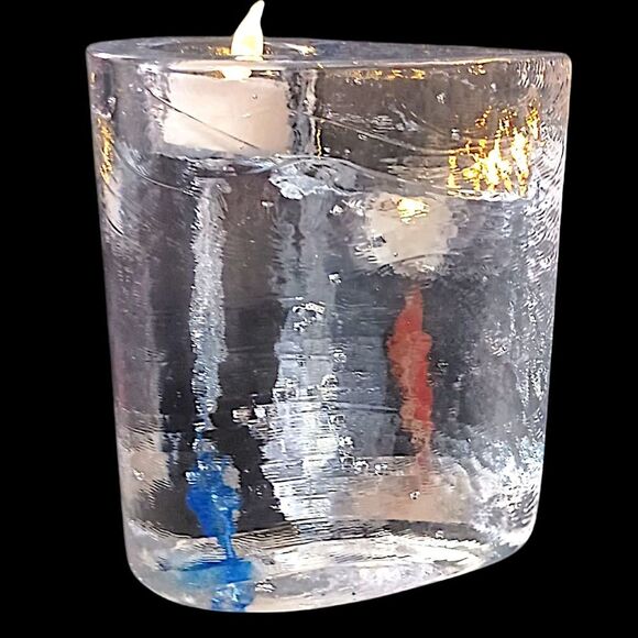 Kosta Boda Glass Candle Holders Votives Kjell Engman Sweethearts Tealight MCM - Picture 14 of 16